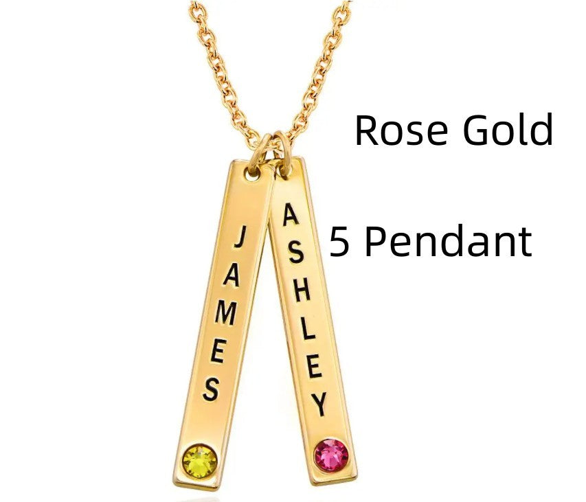 Collier Vertical Personnalisé – Cadeau Parfait