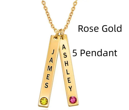 Collier Vertical Personnalisé – Cadeau Parfait
