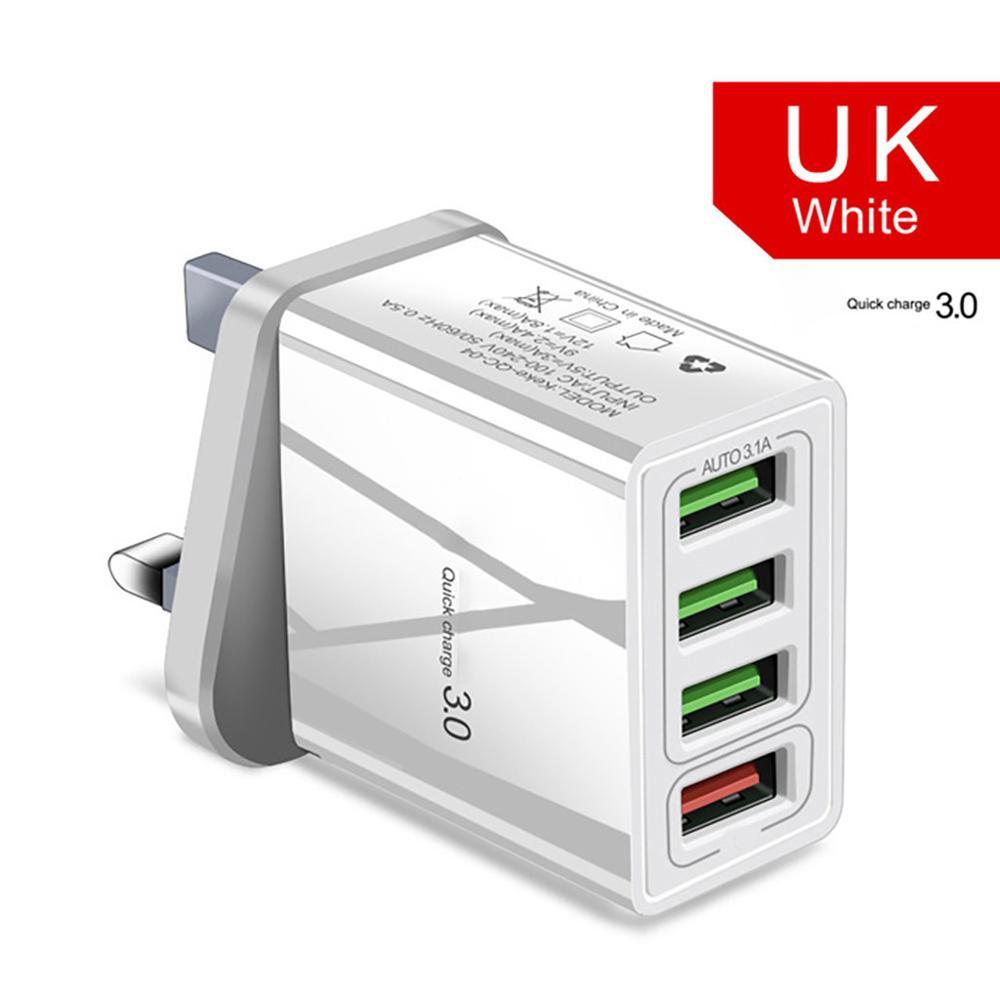 Chargeur 4 Ports USB Éclairé –  Charge Rapide