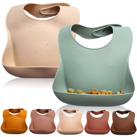 Soft and waterproof silicone bib