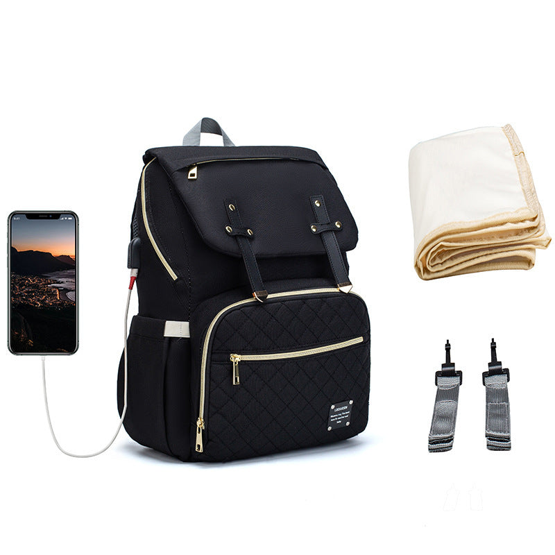 LEQUEEN Multifunctional Diaper Bag