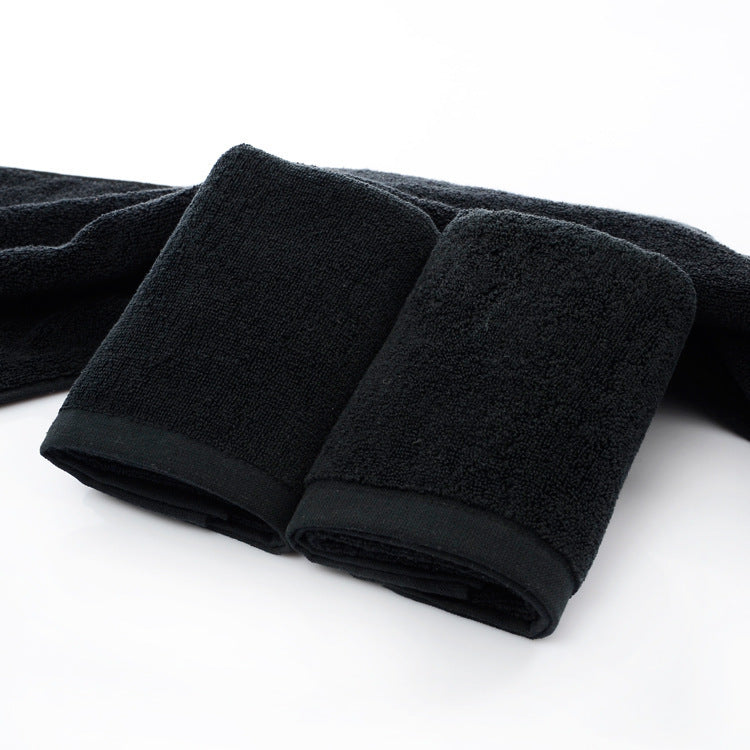 Serviette en Coton Noir