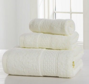 Serviette de Bain Épaissie Double Face en Coton