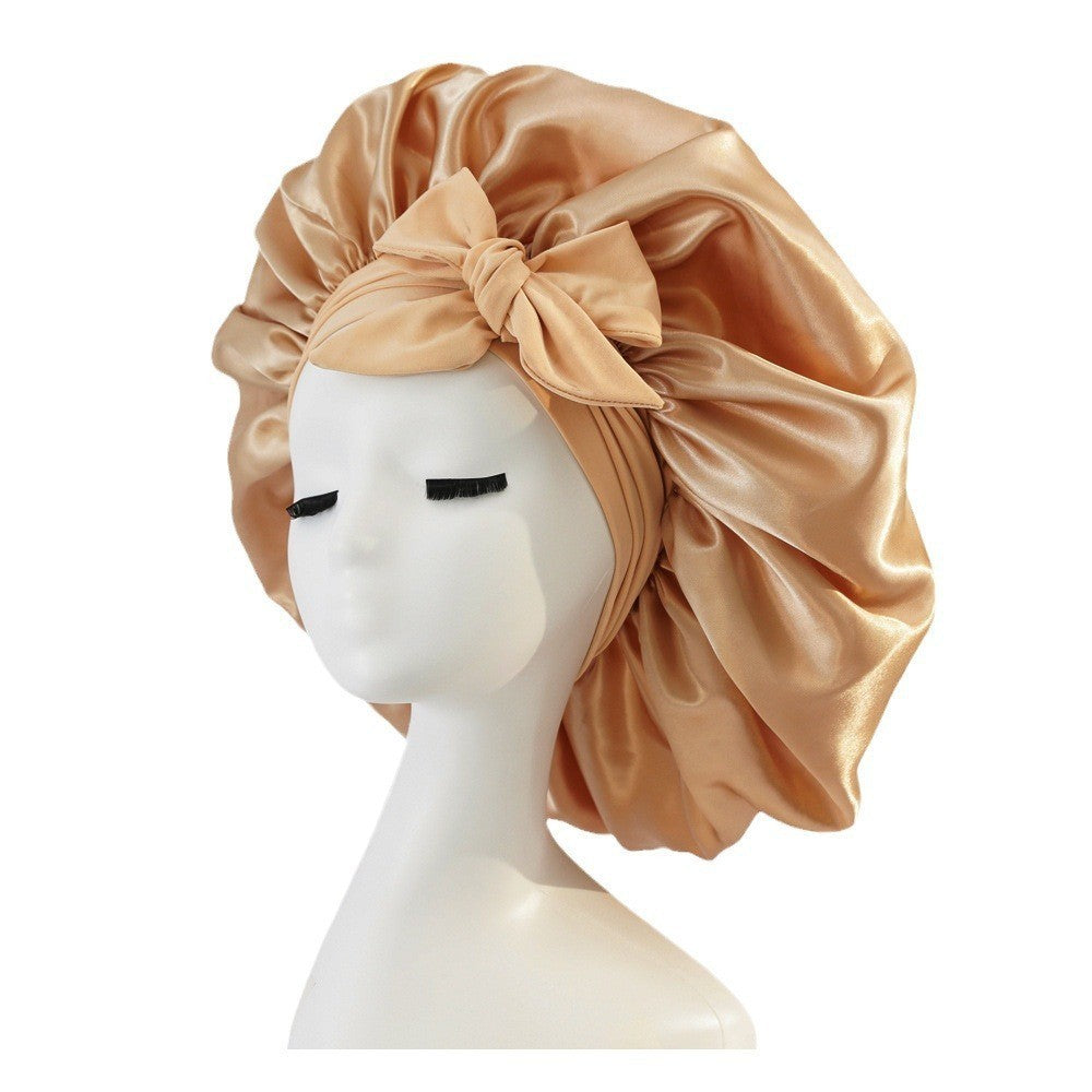 Bonnet en Satin pour  Protection des Cheveux Bouclés