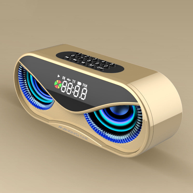 Enceinte Bluetooth avec Lumières Colorées, Doubles Haut-Parleurs