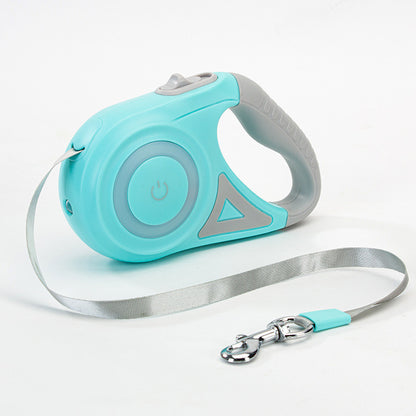 Laisse Rétractable avec Collier & Lampe