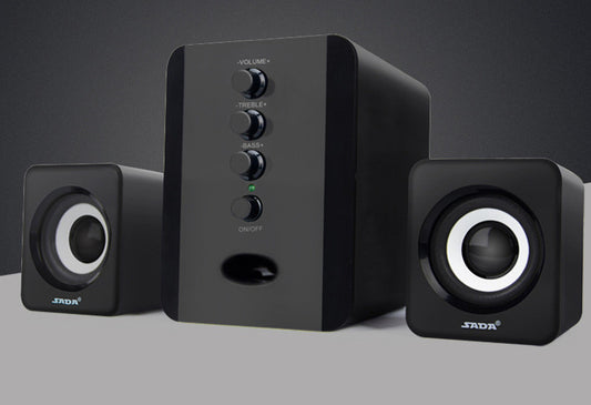 D-202 PC Speakers – Powerful Stereo Sound with Subwoofer