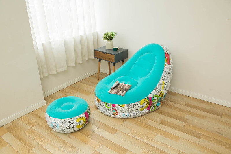 Fauteuil Pouf Paresseux avec Canapé Gonflable Pliable