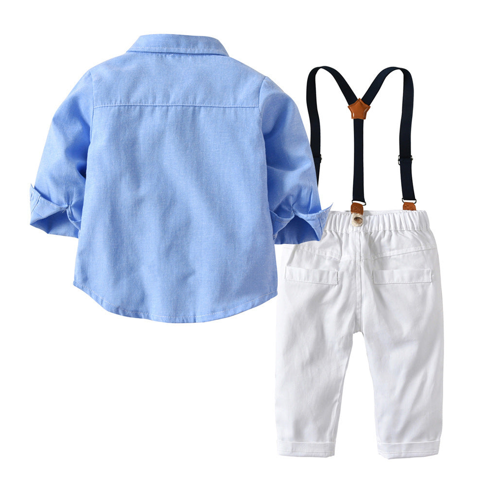 Boys Costume Set - Overalls with Bow Tie