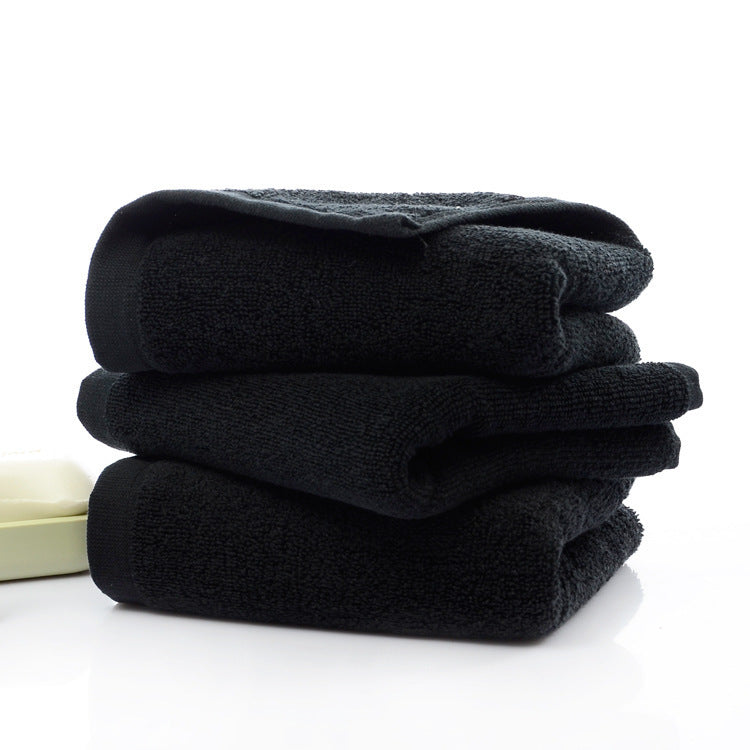 Serviette en Coton Noir