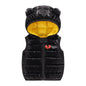 Sleeveless jackets and hooded jackets for children