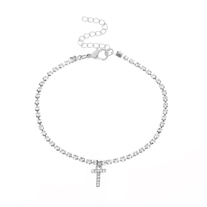 Hip-Hop Letter Anklet - Jewelry
