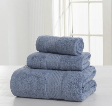 Serviette de Bain Épaissie Double Face en Coton
