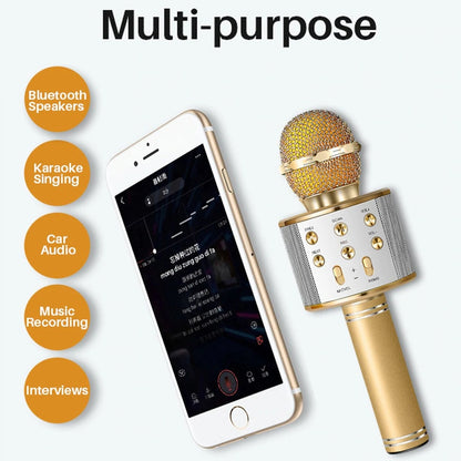 Microphone Sans Fil Bluetooth – Karaoké & Enceinte Intégrée !
