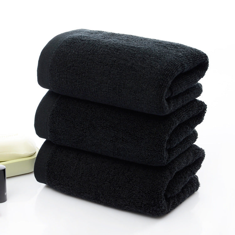 Serviette en Coton Noir