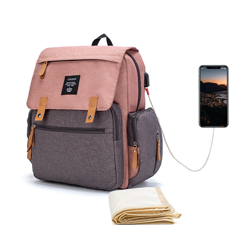 LEQUEEN Multifunctional Diaper Bag
