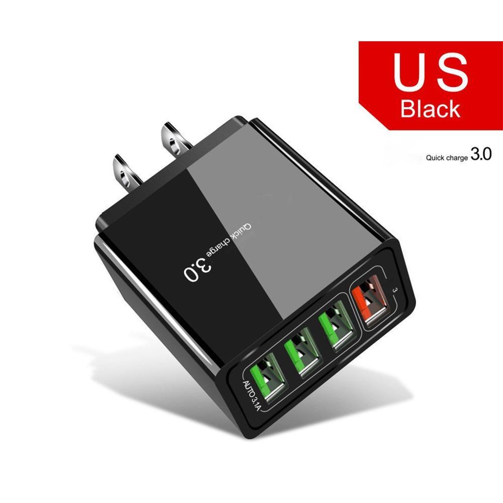 Chargeur 4 Ports USB Éclairé –  Charge Rapide