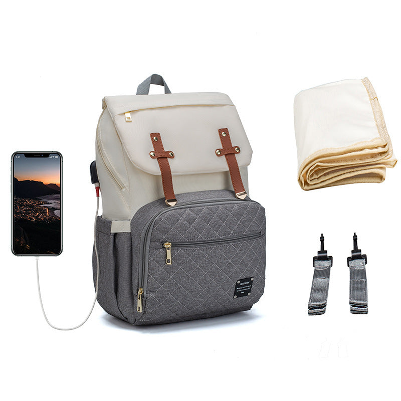 LEQUEEN Multifunctional Diaper Bag