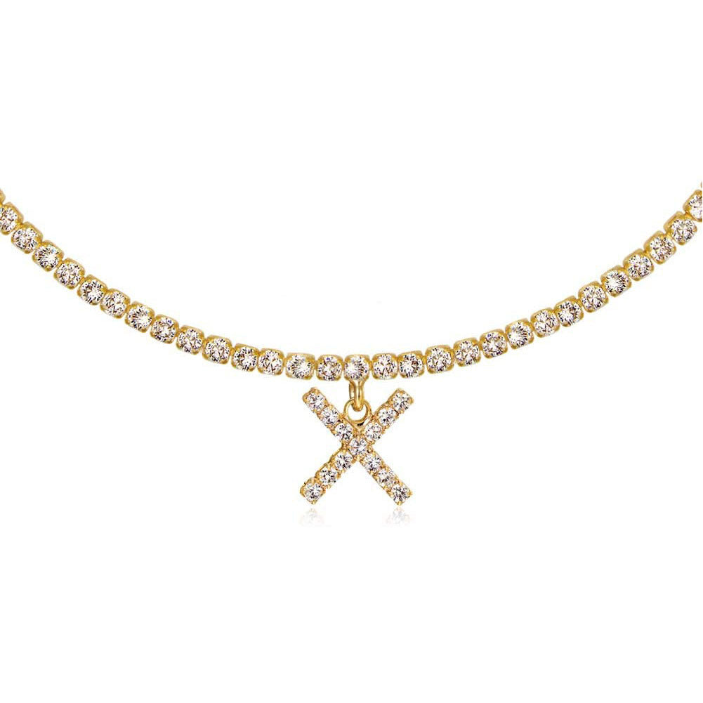 Collier Lettres en Diamant