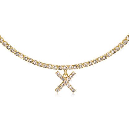 Collier Lettres en Diamant