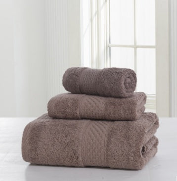Serviette de Bain Épaissie Double Face en Coton