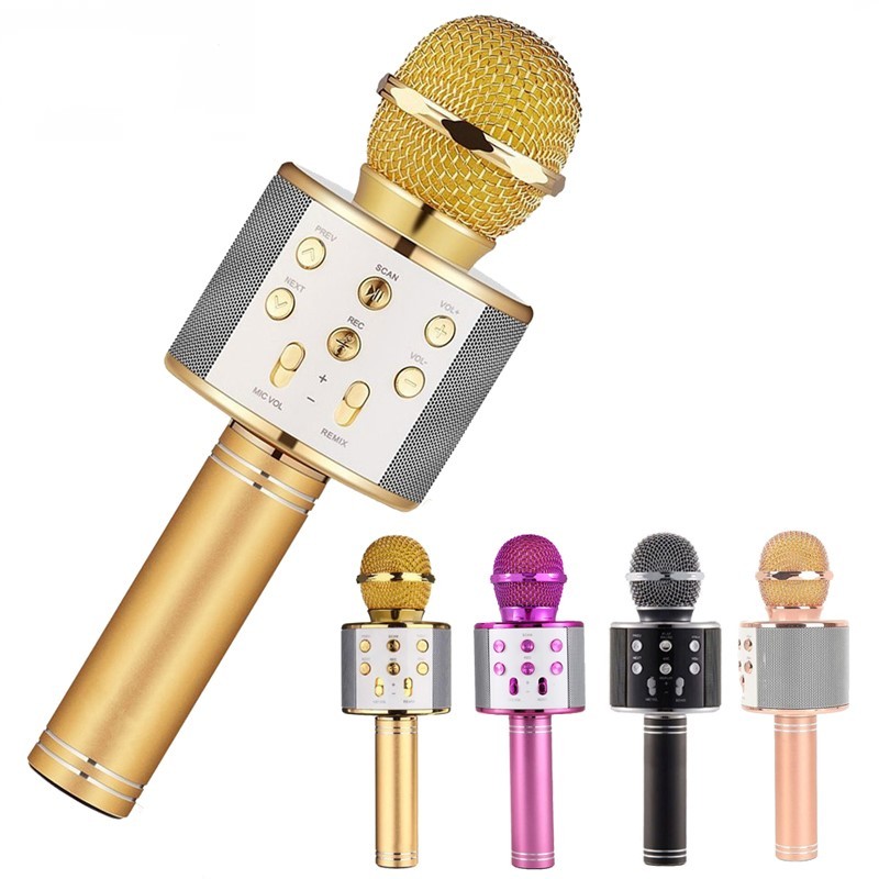 Microphone Sans Fil Bluetooth – Karaoké & Enceinte Intégrée !