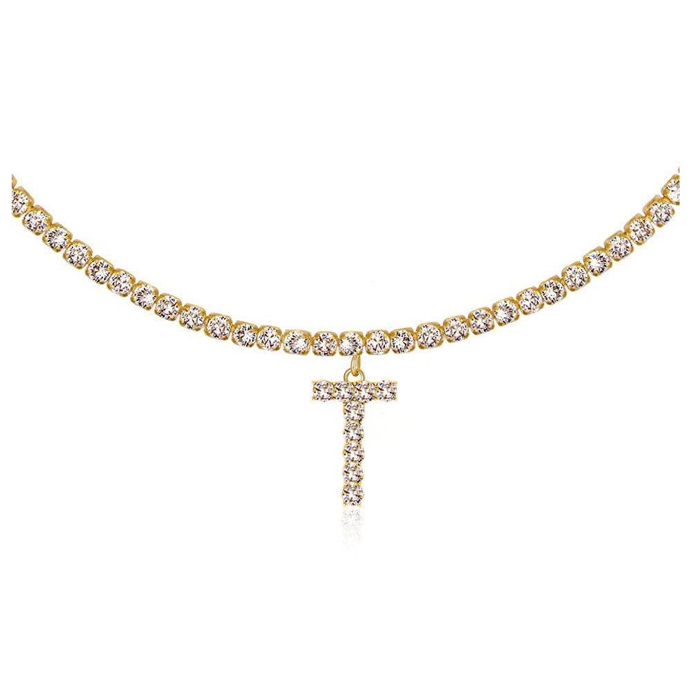 Collier Lettres en Diamant