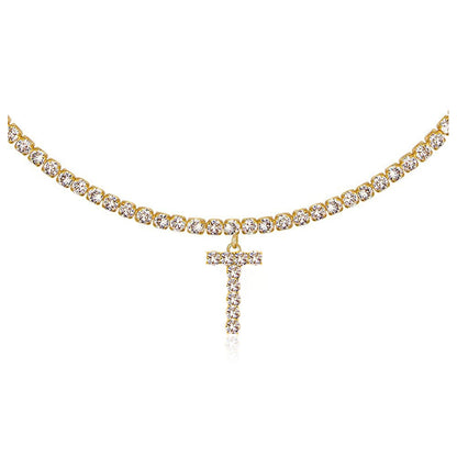 Collier Lettres en Diamant