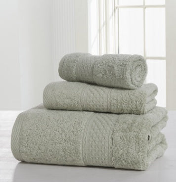 Serviette de Bain Épaissie Double Face en Coton
