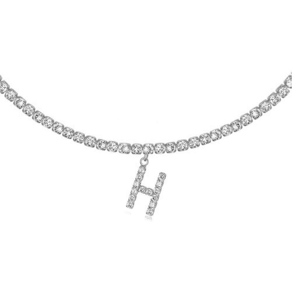 Collier Lettres en Diamant