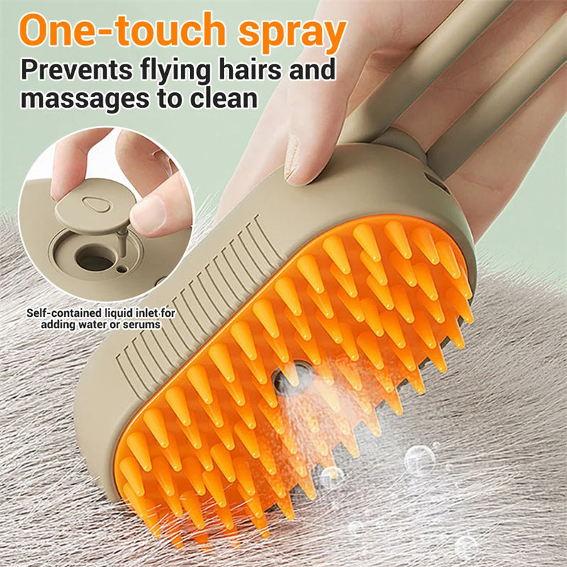 Brosse Vapeur 3-en-1 pour Chiens & Chats