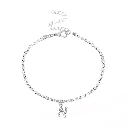 Hip-Hop Letter Anklet - Jewelry
