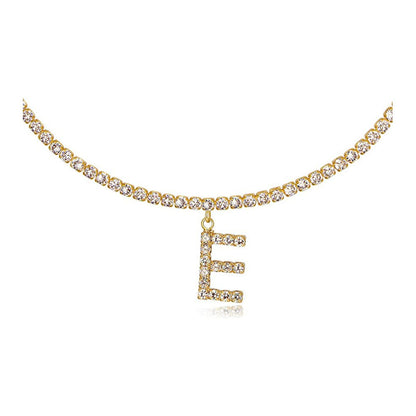 Collier Lettres en Diamant