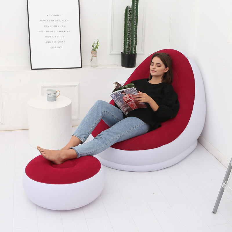 Fauteuil Pouf Paresseux avec Canapé Gonflable Pliable