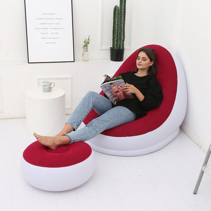 Fauteuil Pouf Paresseux avec Canapé Gonflable Pliable