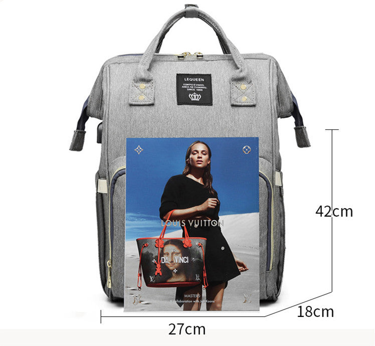 LEQUEEN Multifunctional Diaper Bag