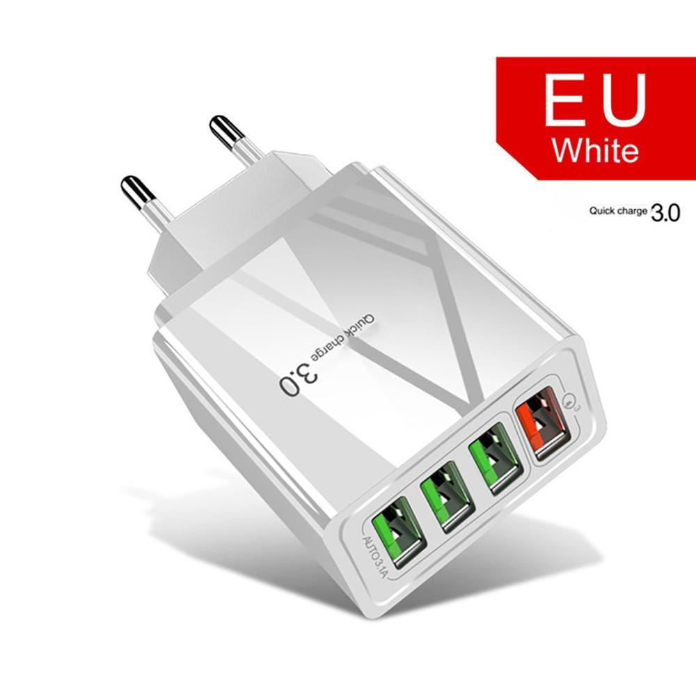 Chargeur 4 Ports USB Éclairé –  Charge Rapide