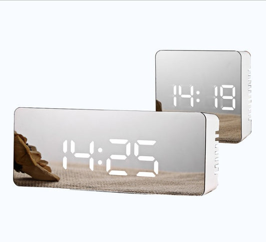 Multifunction LED Clock with Mirror