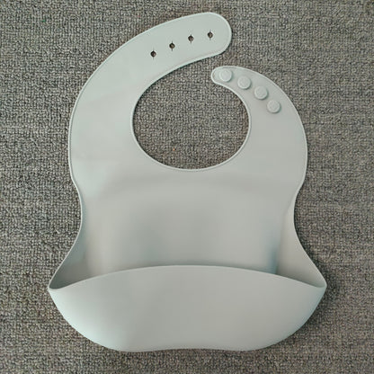 Bavoir en silicone souple et imperméable