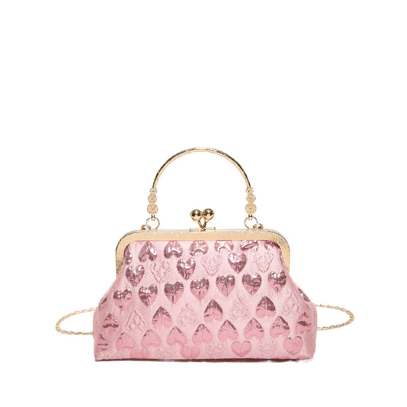 Small Heart Pattern Crossbody Bag