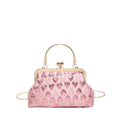 Small Heart Pattern Crossbody Bag
