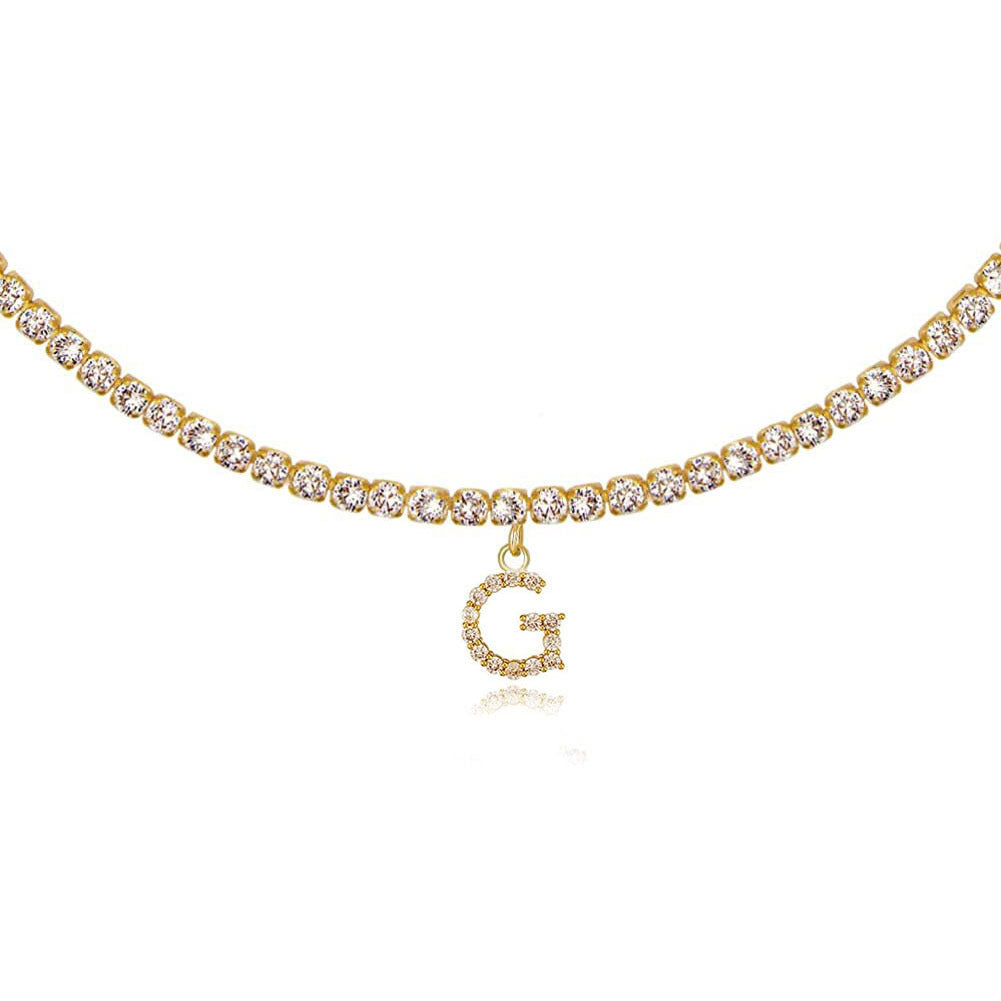 Collier Lettres en Diamant