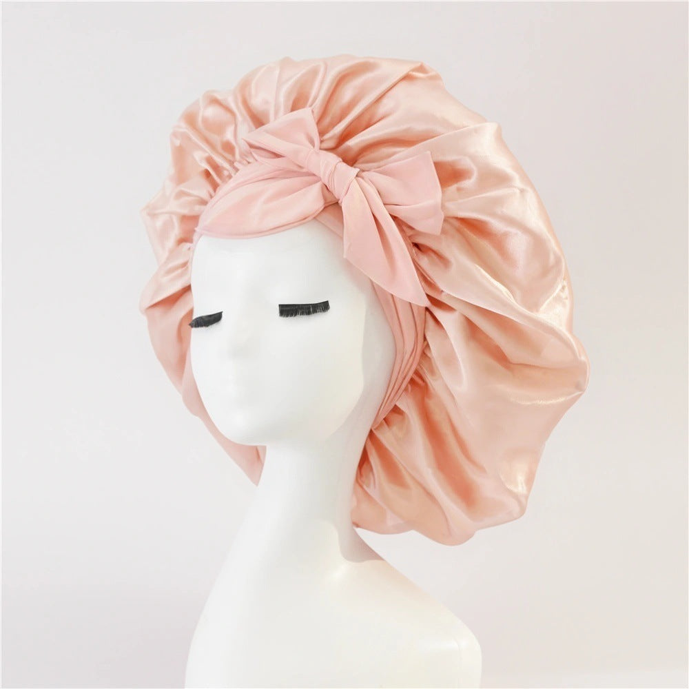 Bonnet en Satin pour  Protection des Cheveux Bouclés