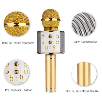 Microphone Sans Fil Bluetooth – Karaoké & Enceinte Intégrée !