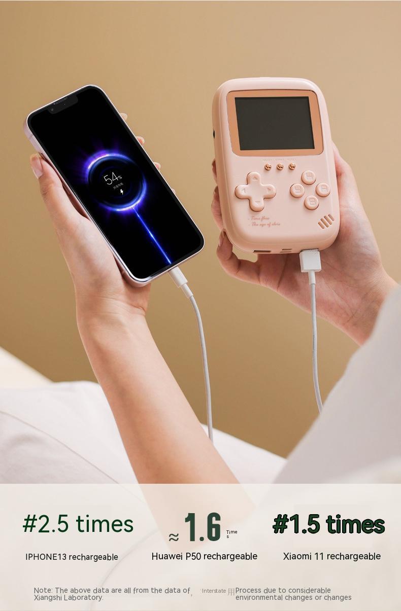 Portable Game Console with External Battery