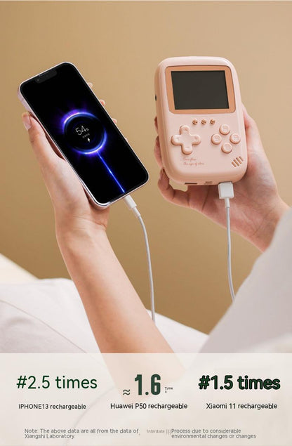 Portable Game Console with External Battery