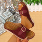 Sandales Compensées à Boucle – Confort & Style