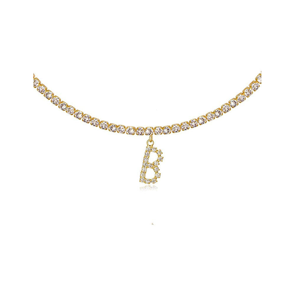 Collier Lettres en Diamant