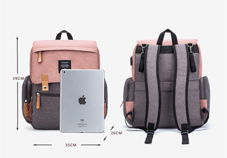 LEQUEEN Multifunctional Diaper Bag