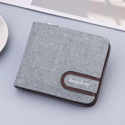 Portefeuille Homme en Toile – Compact